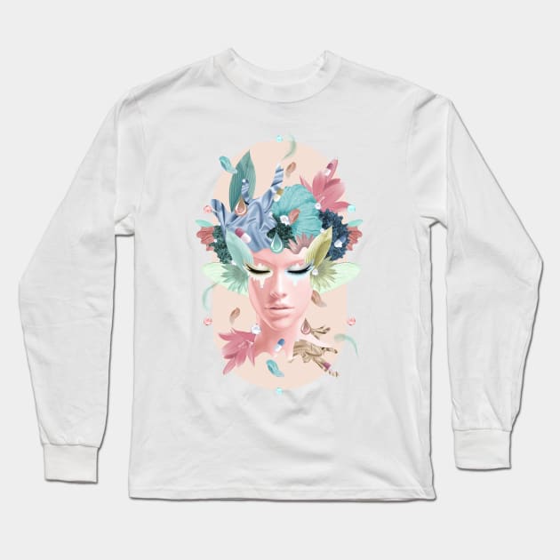 Dreamer Long Sleeve T-Shirt by VALENTINA BROSTEAN